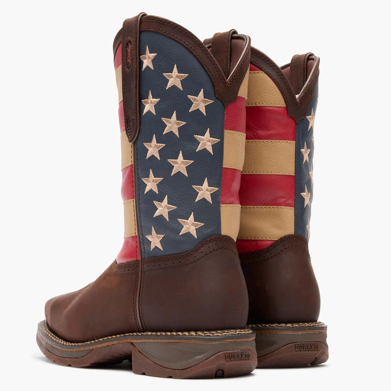 DB020 Durango® Working' Rebel™ Patriotic Steel Toe Work Boot