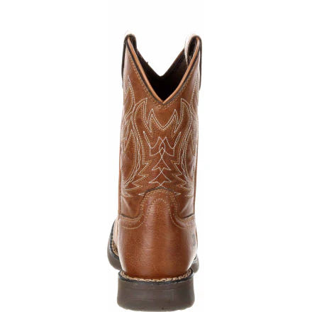 DBT0223TS Lil' Durango® Big Kids' Rodeo Brown Western Boot