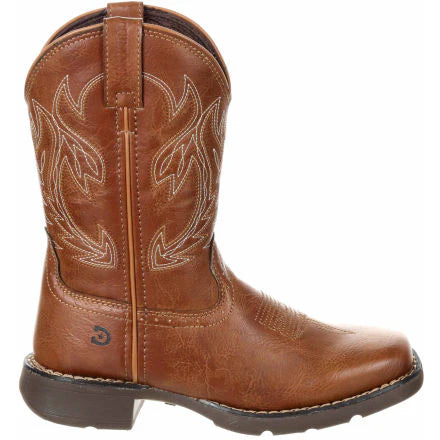 DBT0223TS Lil' Durango® Big Kids' Rodeo Brown Western Boot