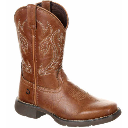 DBT0223TS Lil' Durango® Big Kids' Rodeo Brown Western Boot
