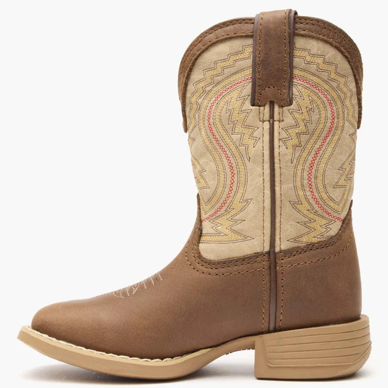 DBT0241C Durango® Lil' Rebel Pro™ Little Kids' Coffee and Bone Western Boot