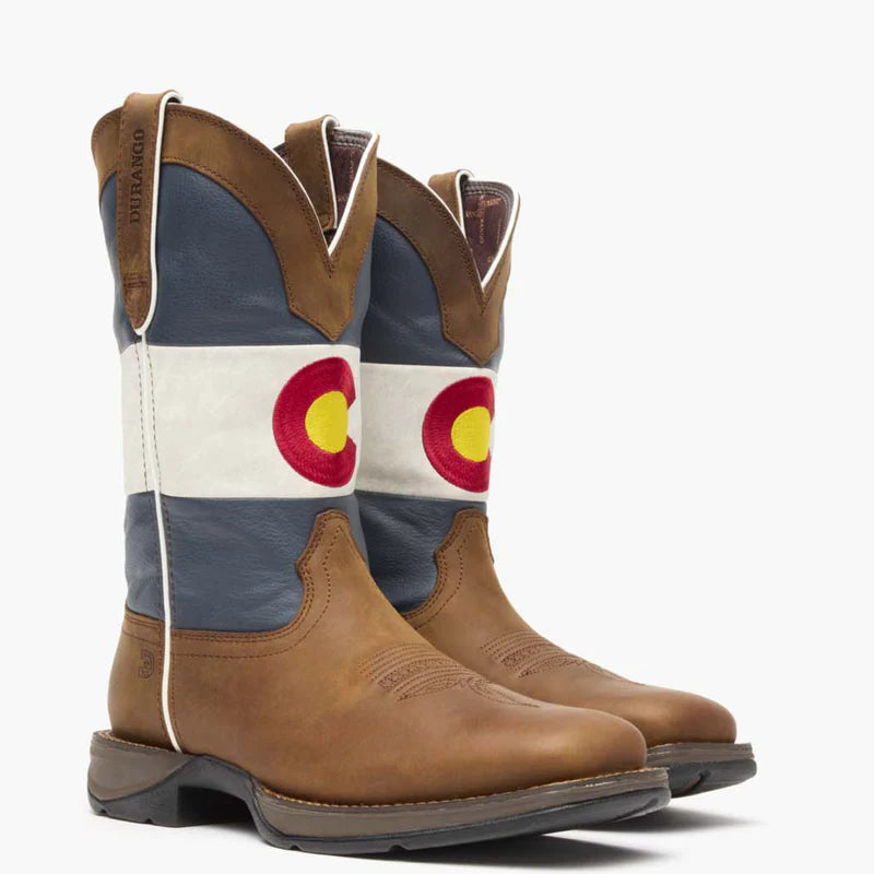 DDB0346 Rebel by Durango® Colorado Flag Western Boot