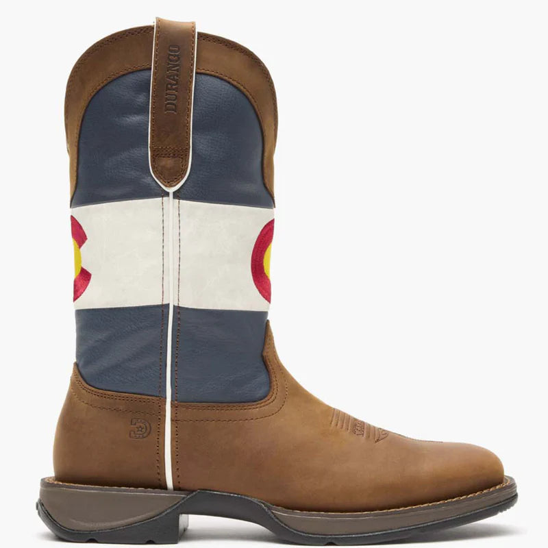 DDB0346 Rebel by Durango® Colorado Flag Western Boot