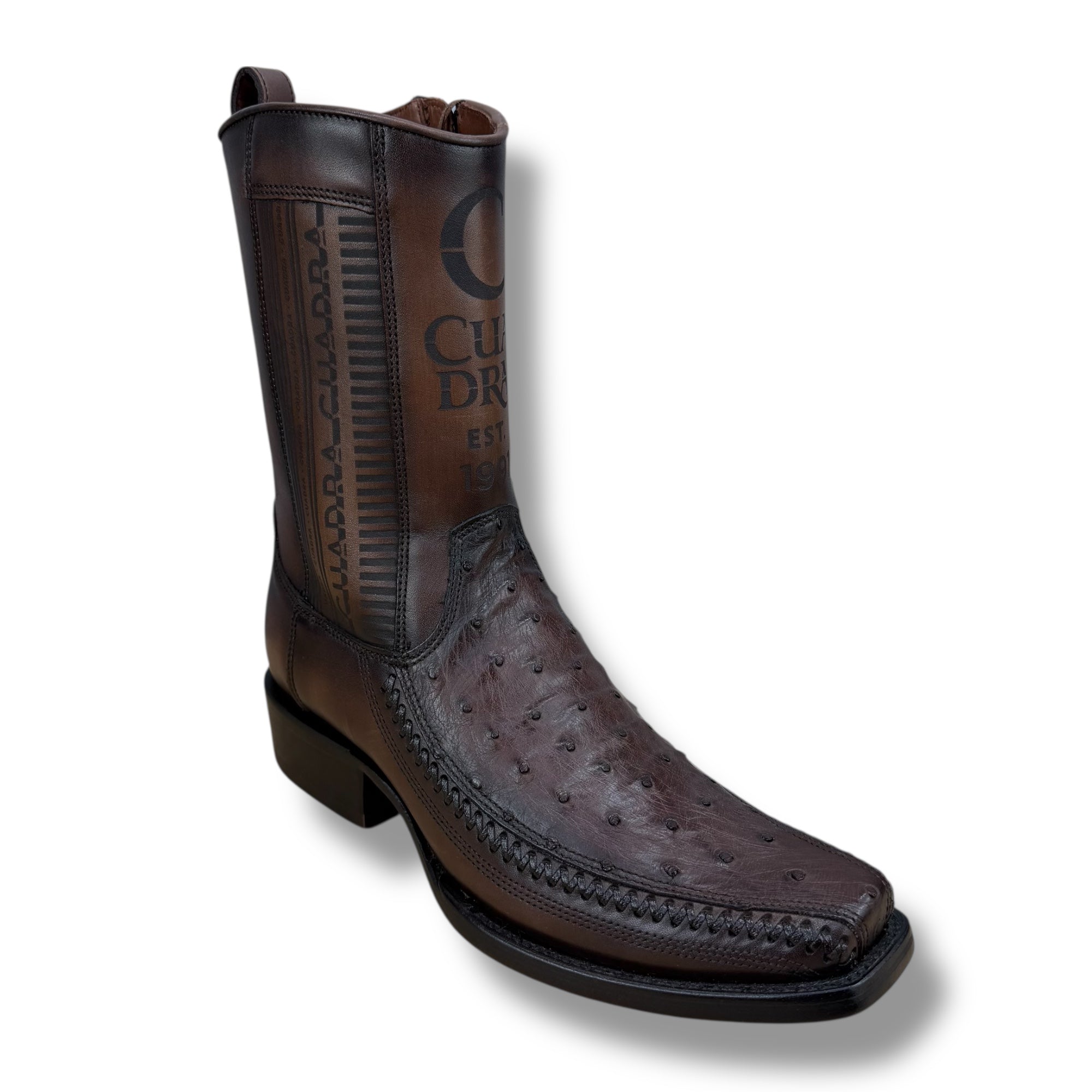 Cuadra CU803 – Brown Ostrich Leather Boot