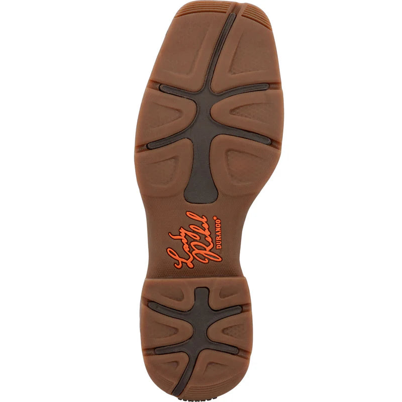 DRD0435 Lady Rebel by Durango® Women's Dusty Brown Serape Flag Western Boot