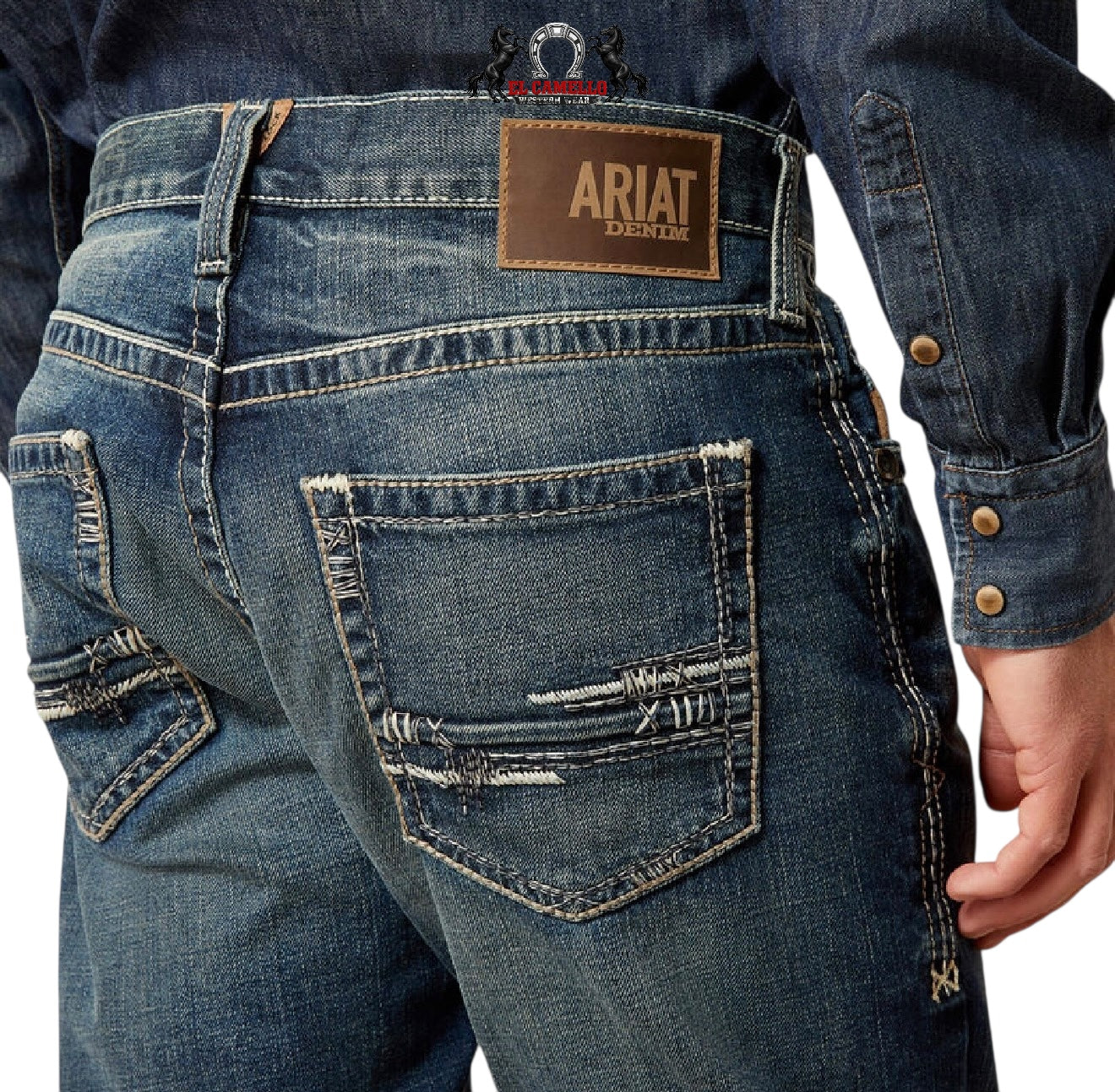 Mens Ariat M5 Straight Fit Straight Leg Lennox 10030275