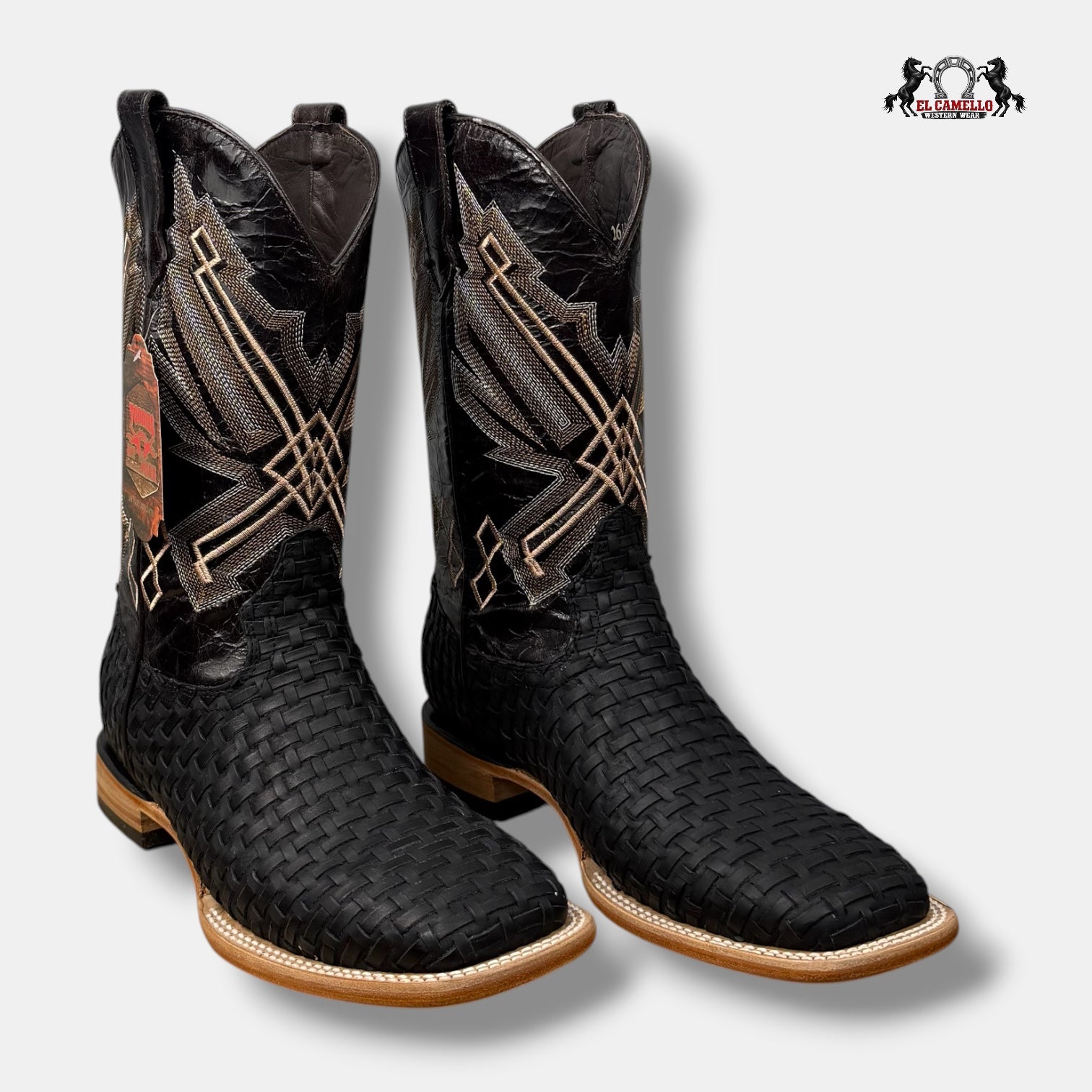 Petatillo Tejido Negro -Cafe Torres Boots TBRCC188