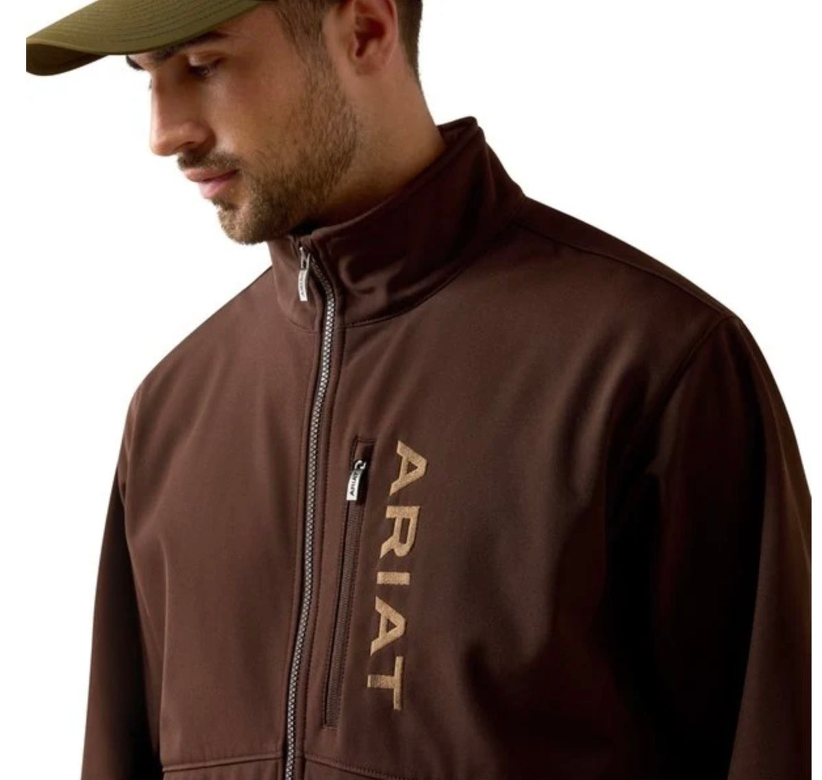 ARIAT MAN CHEST LOGO SOFTSHELL JKT MOLE