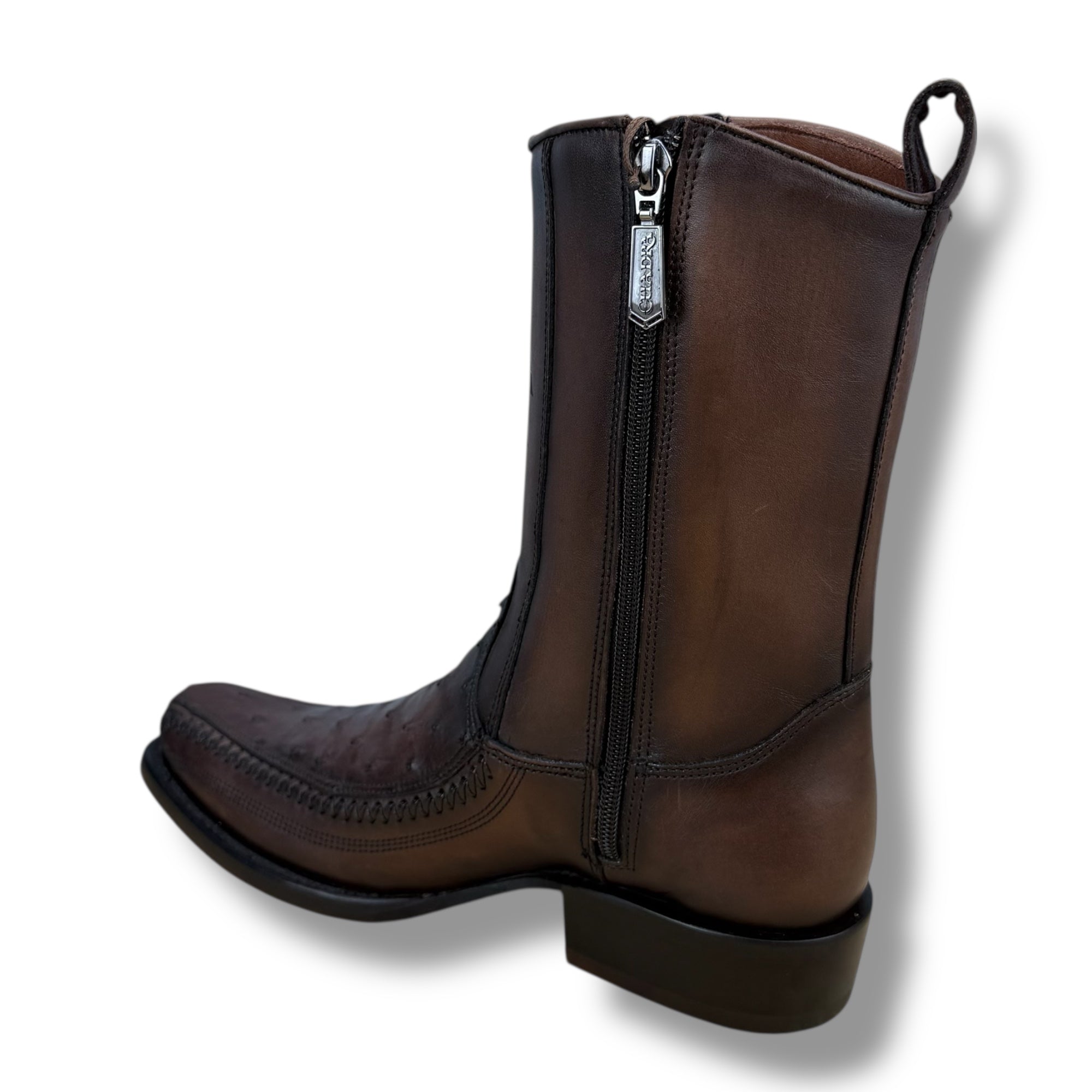 Cuadra CU803 – Brown Ostrich Leather Boot
