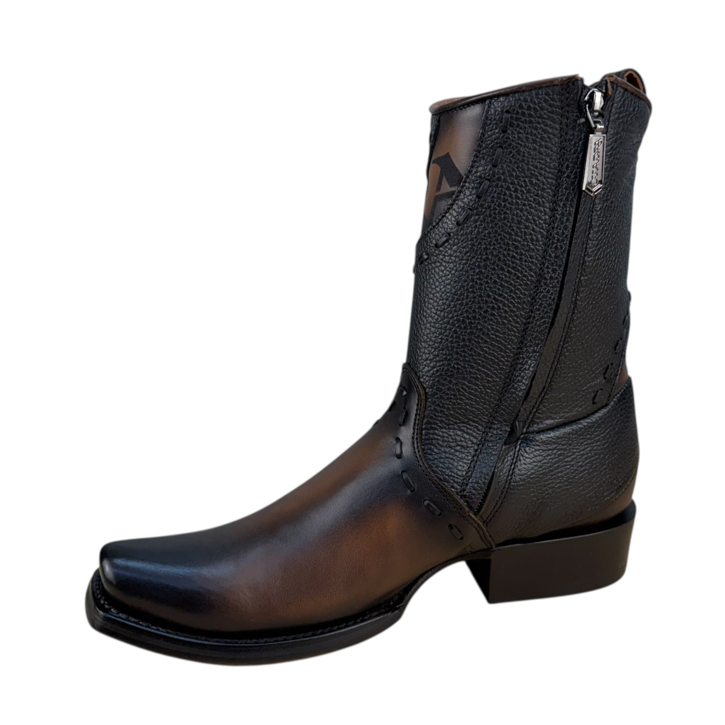 Cuadra CU559 – Black Leather Ankle Boot