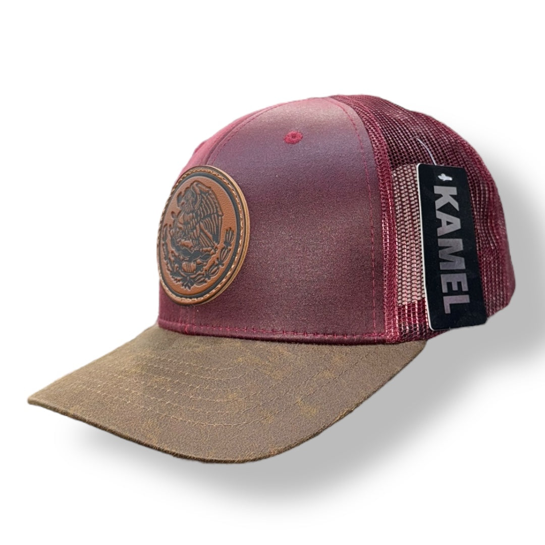 Kamel Caps - Mexico Leather Patch - SnapBack
