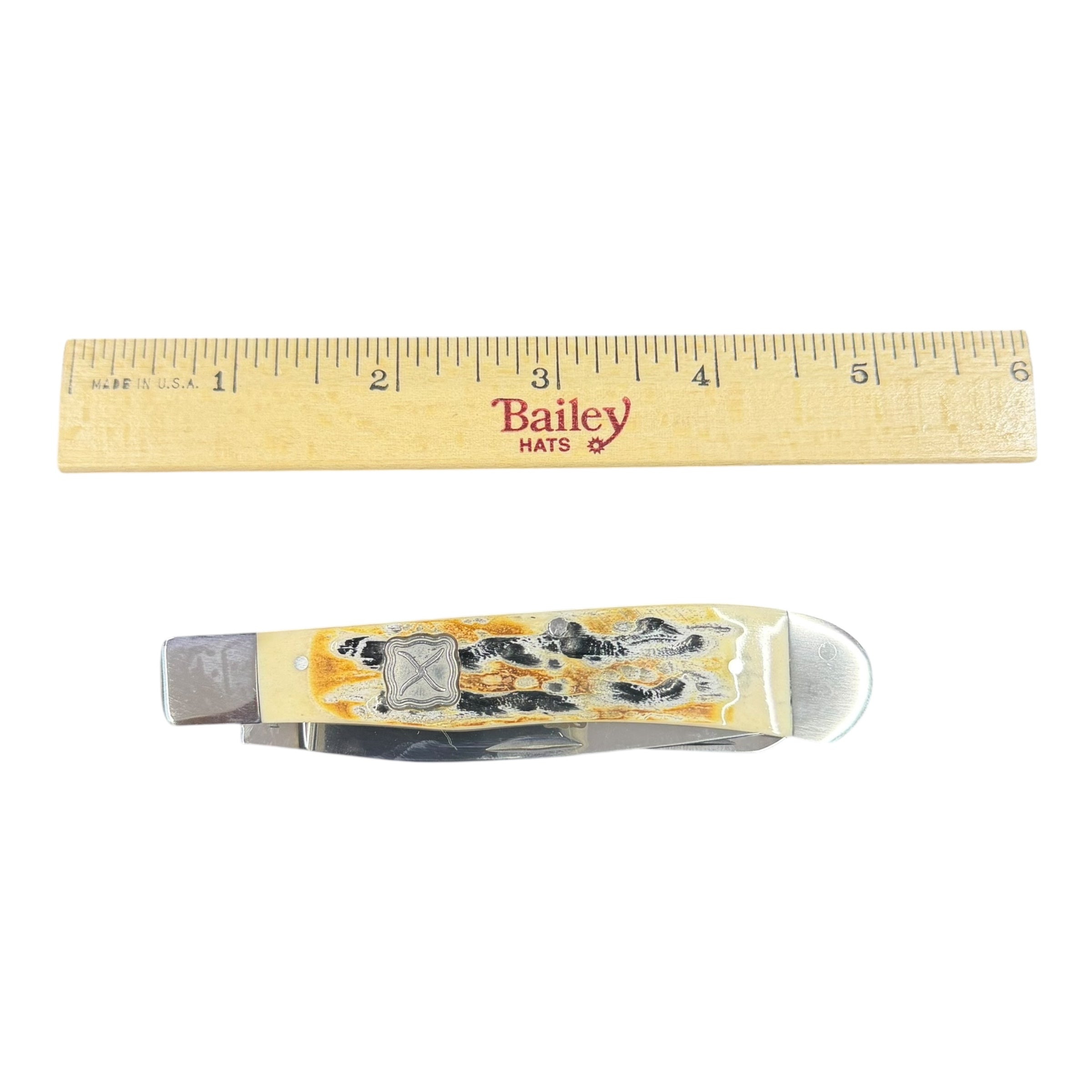 Twisted X XK2001 Folding Pocket Knife – Bone & Stag Style Handle