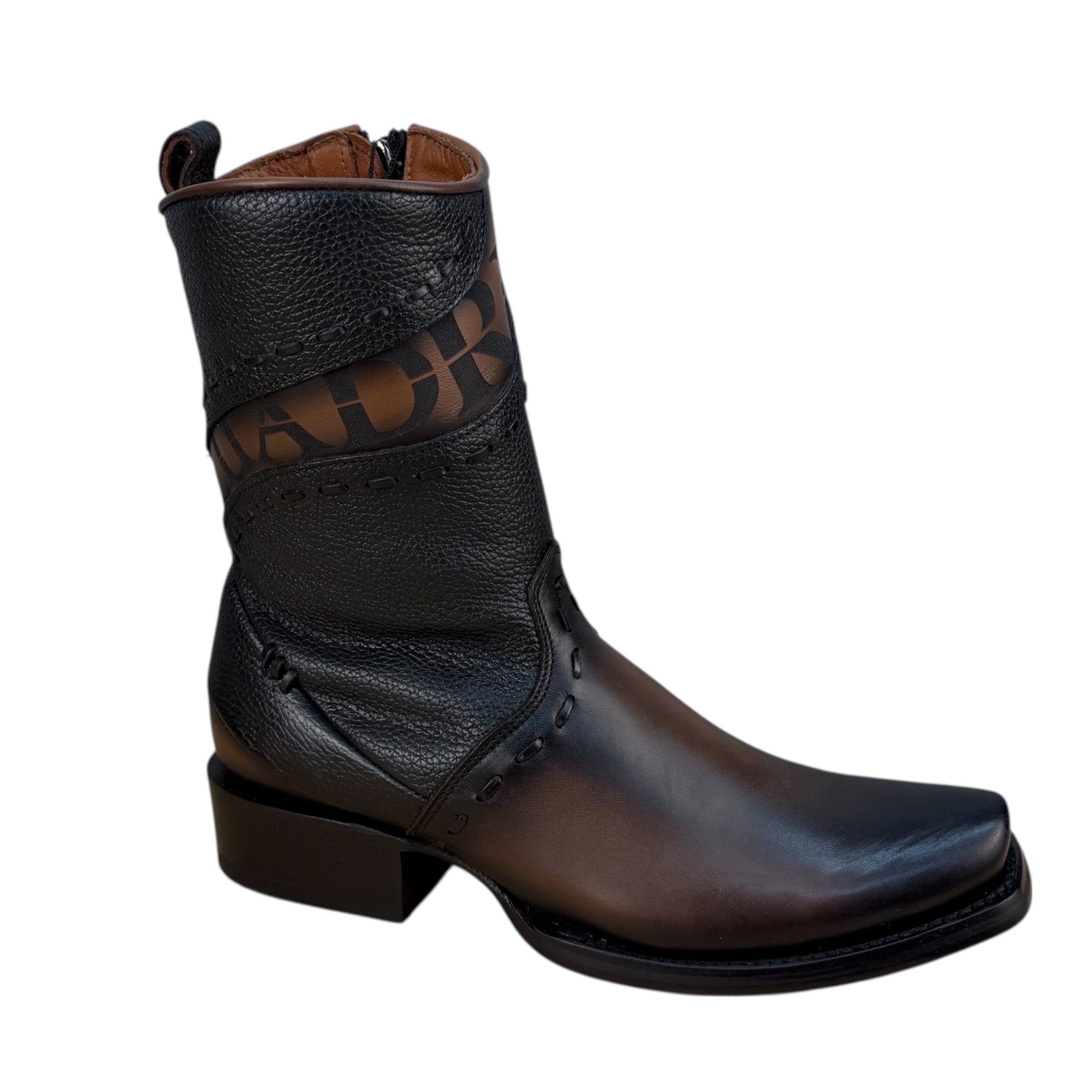 Cuadra CU559 – Black Leather Ankle Boot