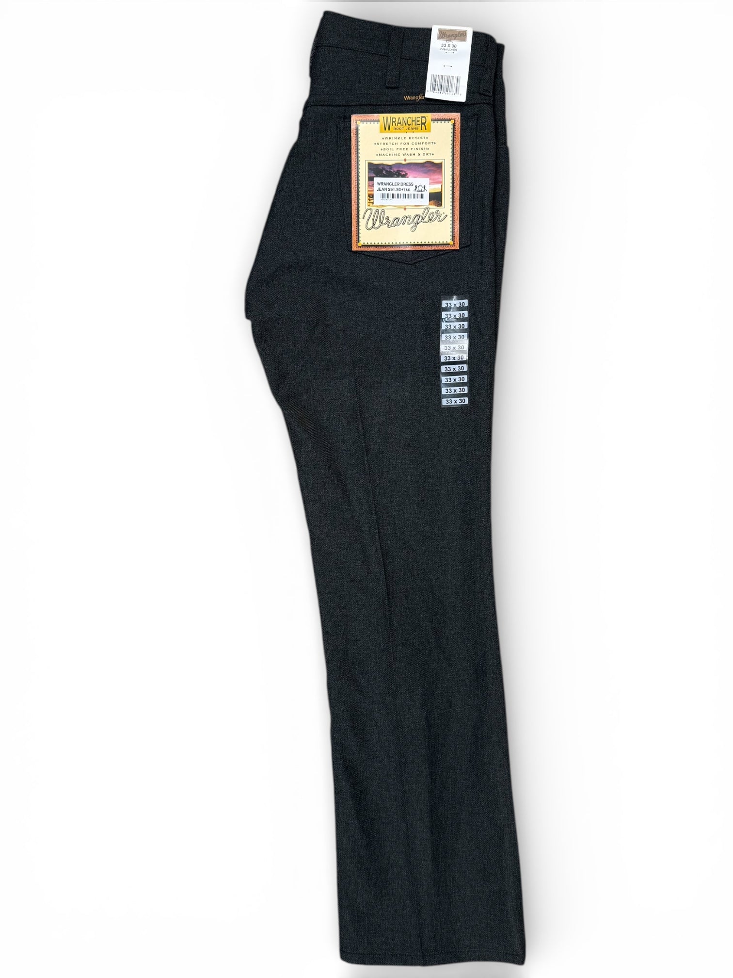 Wrangler Rancher Dress Charcoal Jeans – Regular Fit 00082