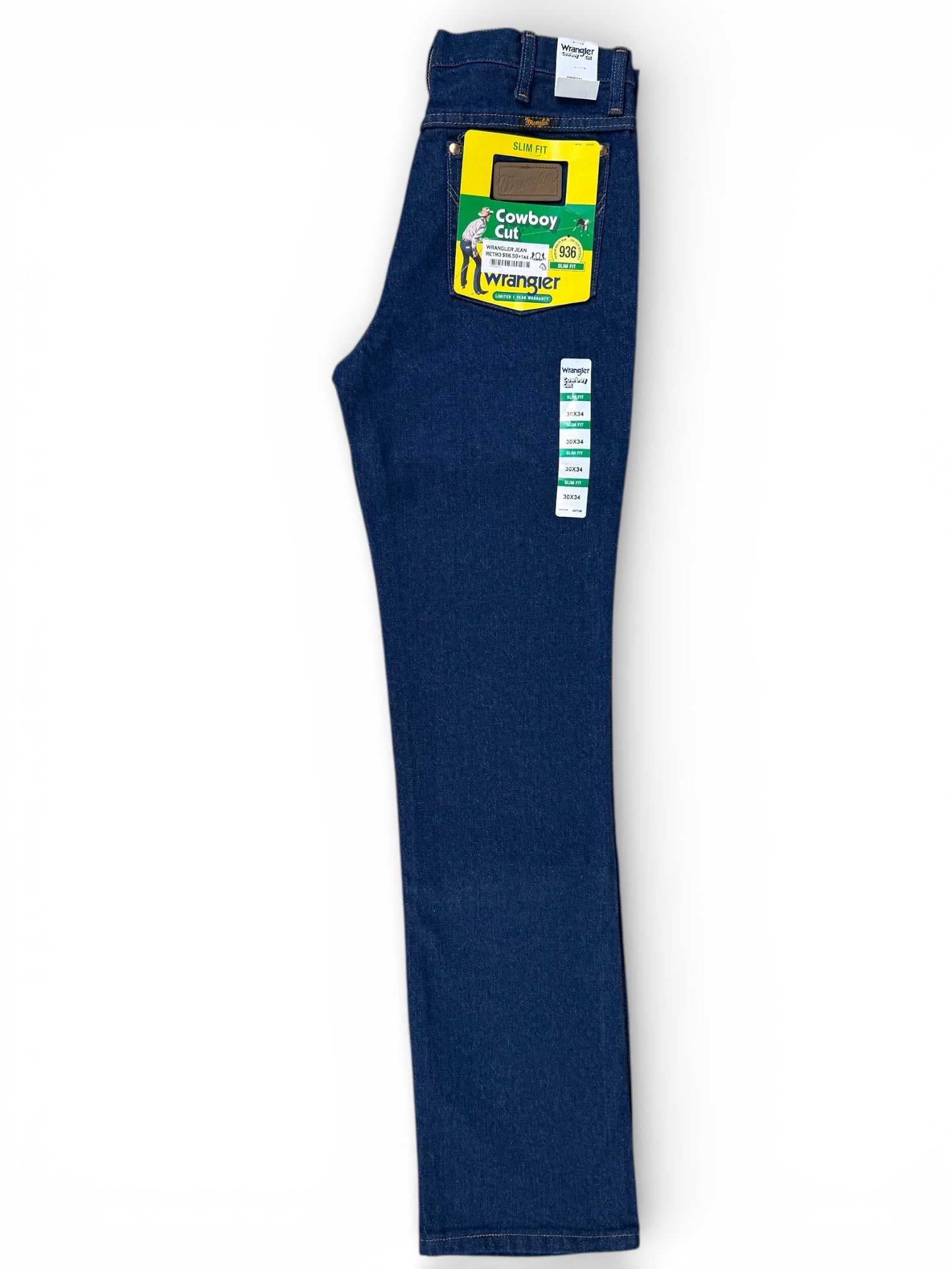 Wrangler Cowboy Cut® Slim Fit Jeans – Dark Rigid Indigo 936PWD