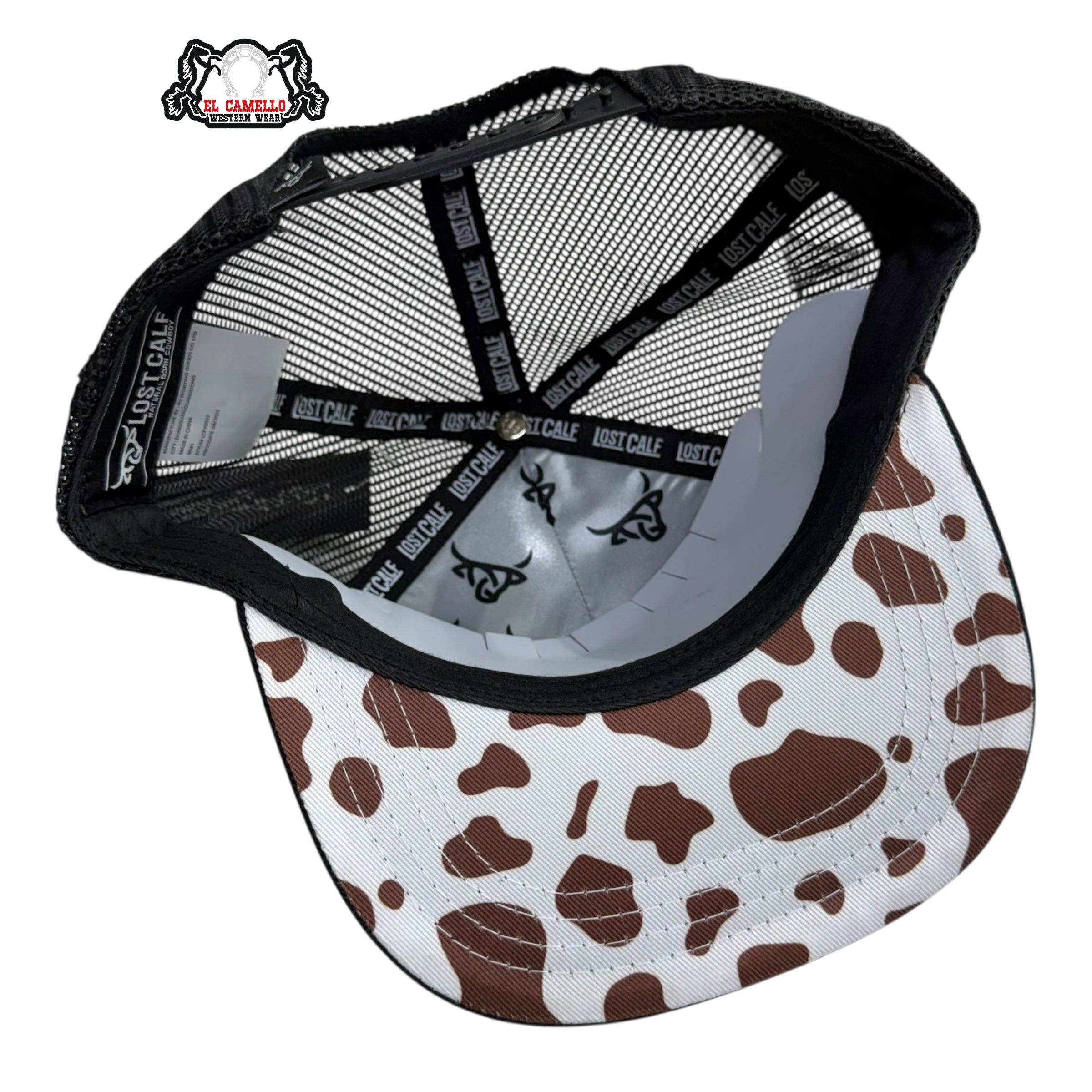 Lost Calf Kids Bull Mesh Cap – Black & Brown LCK2002