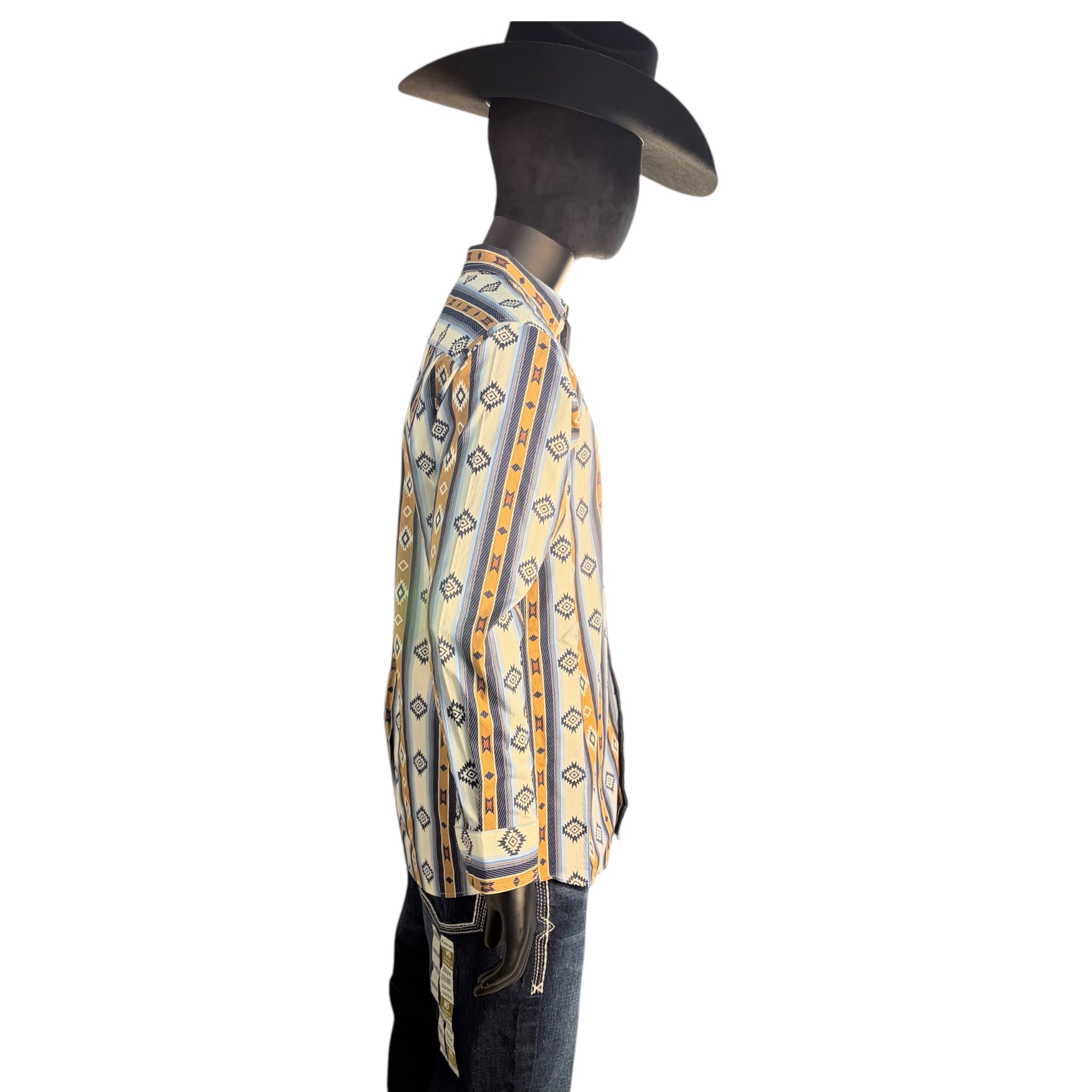 Ariat Men’s Vertical Aztec Stripe Long Sleeve Western Shirt