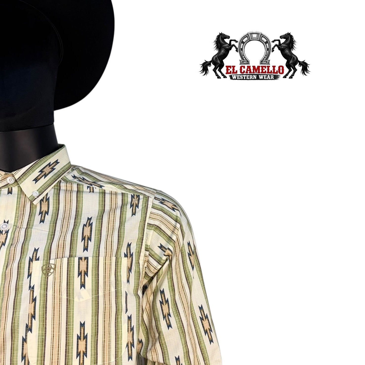 Ariat Men’s Pro Series Aztec Print Short Sleeve Shirt – 10073595