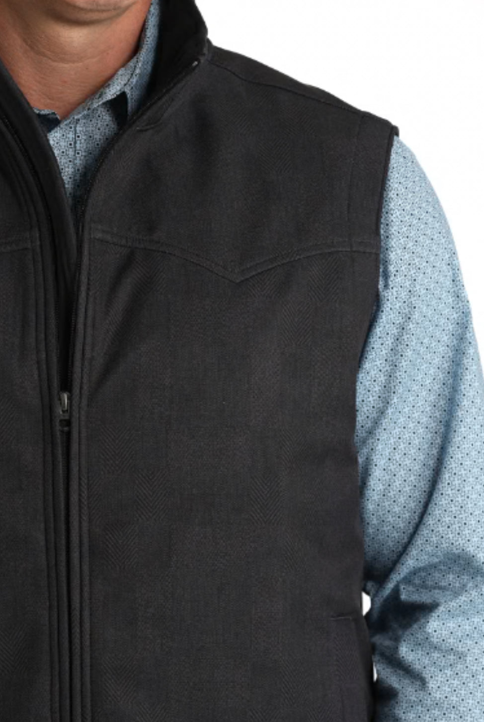 Cinch Men's Charcoal Bonded Concealed Carry Vest