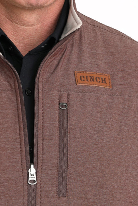 Men's Cinch Reversible Burgundy/Cream Vest MWV1926002