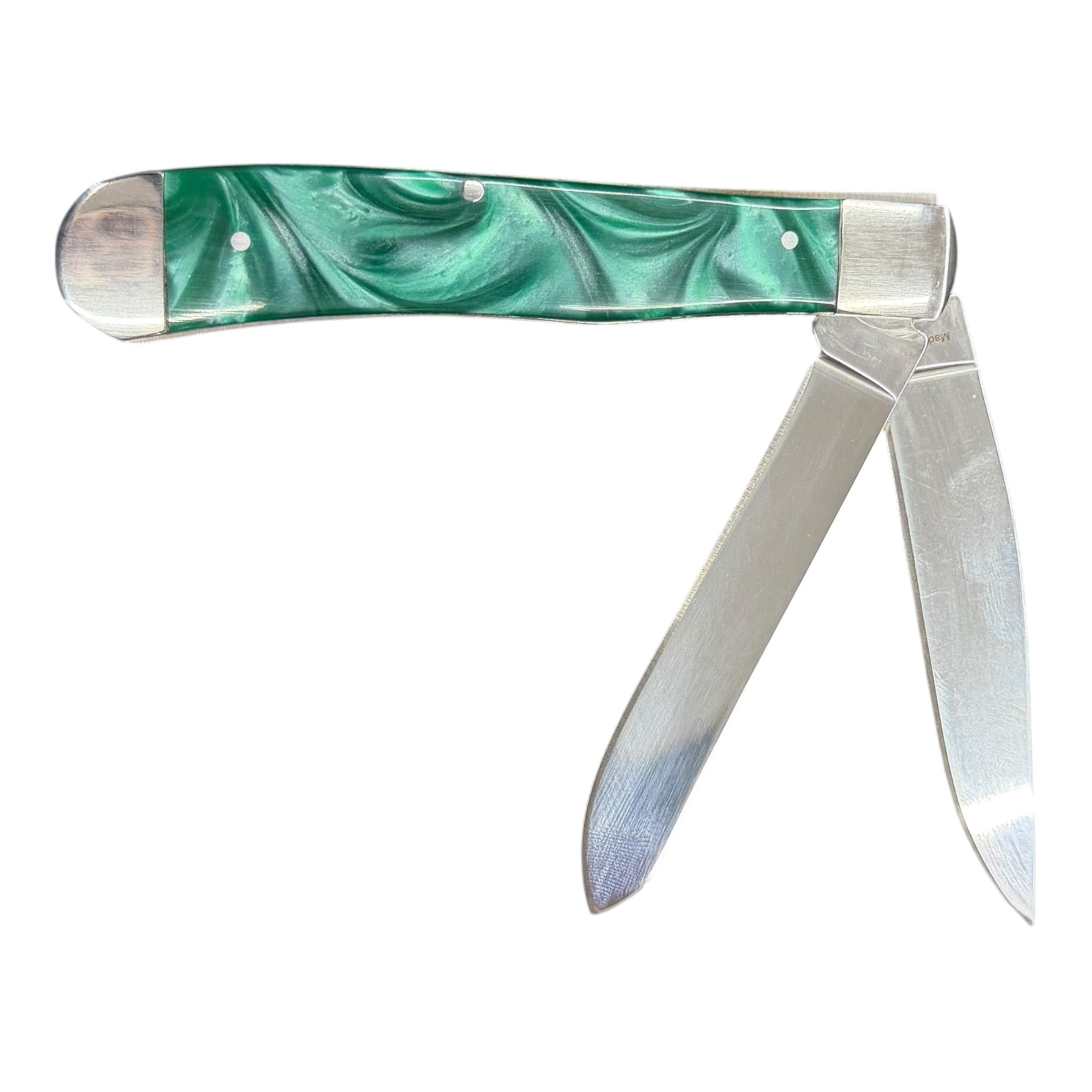 Twisted X Folding Pocket Knife – Green Handle XK313