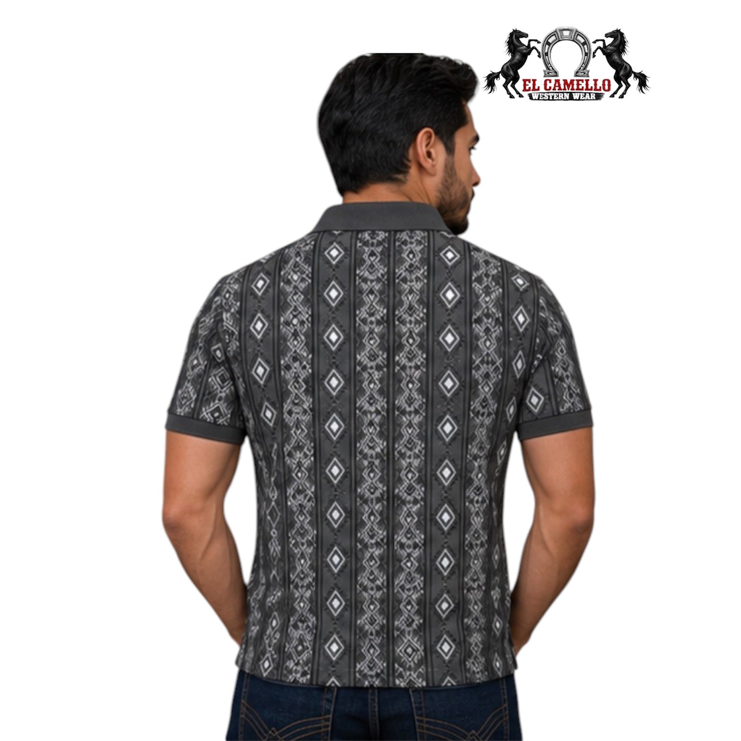 Platini JPS11466 Men’s Grey Short Sleeve Knit Shirt