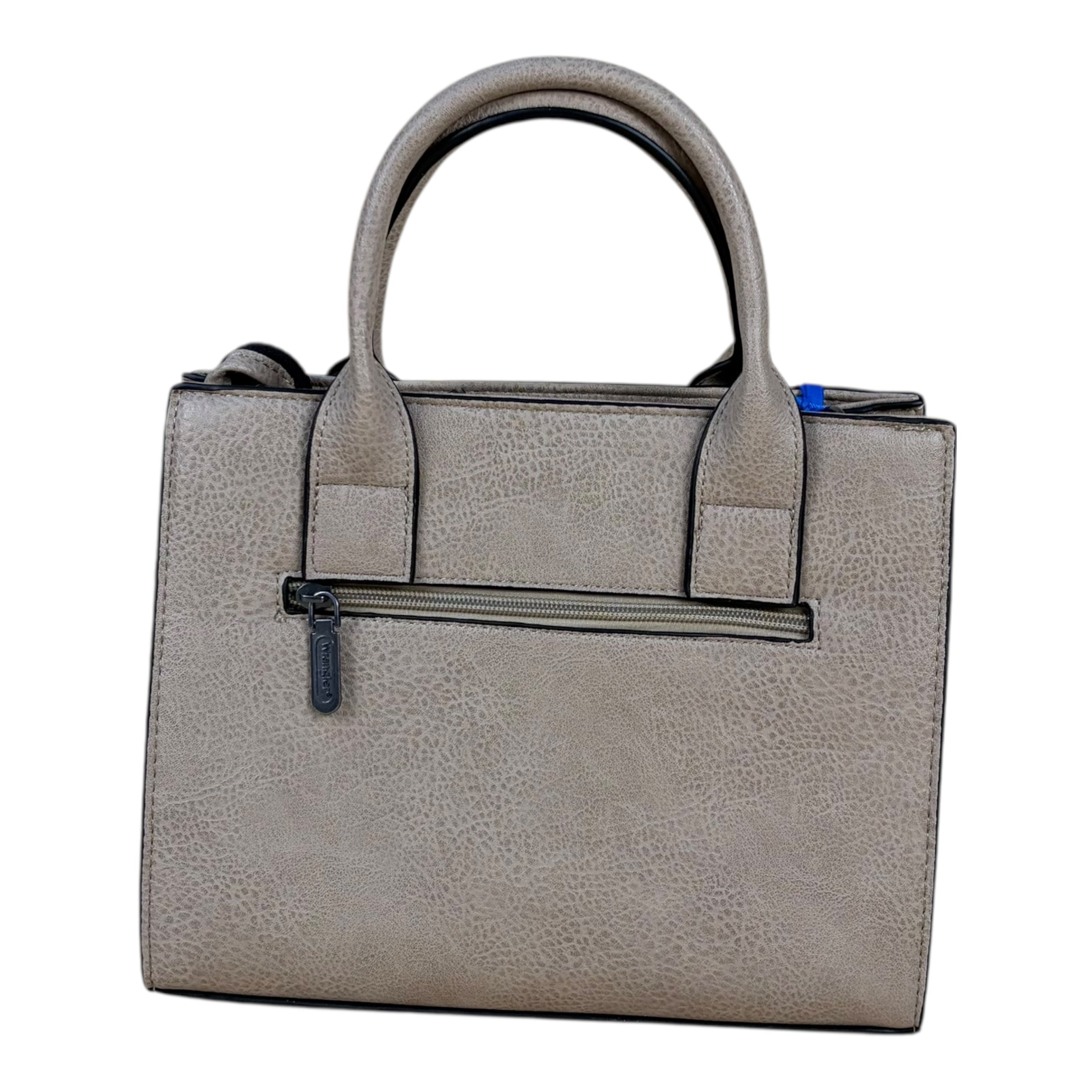 Wrangler Southwestern Aztec Faux Leather Tote Bag – Taupe