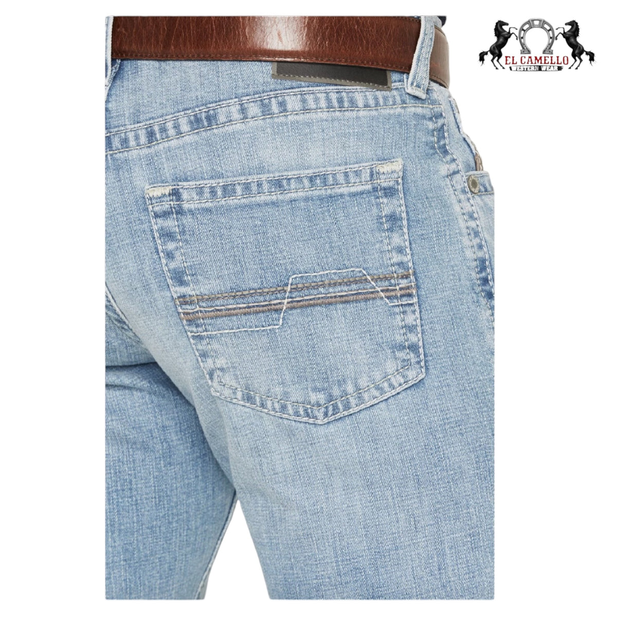 Ariat Men's M5 Roy Normal Light Wash Straight Leg Stretch Denim Jeans 10074798