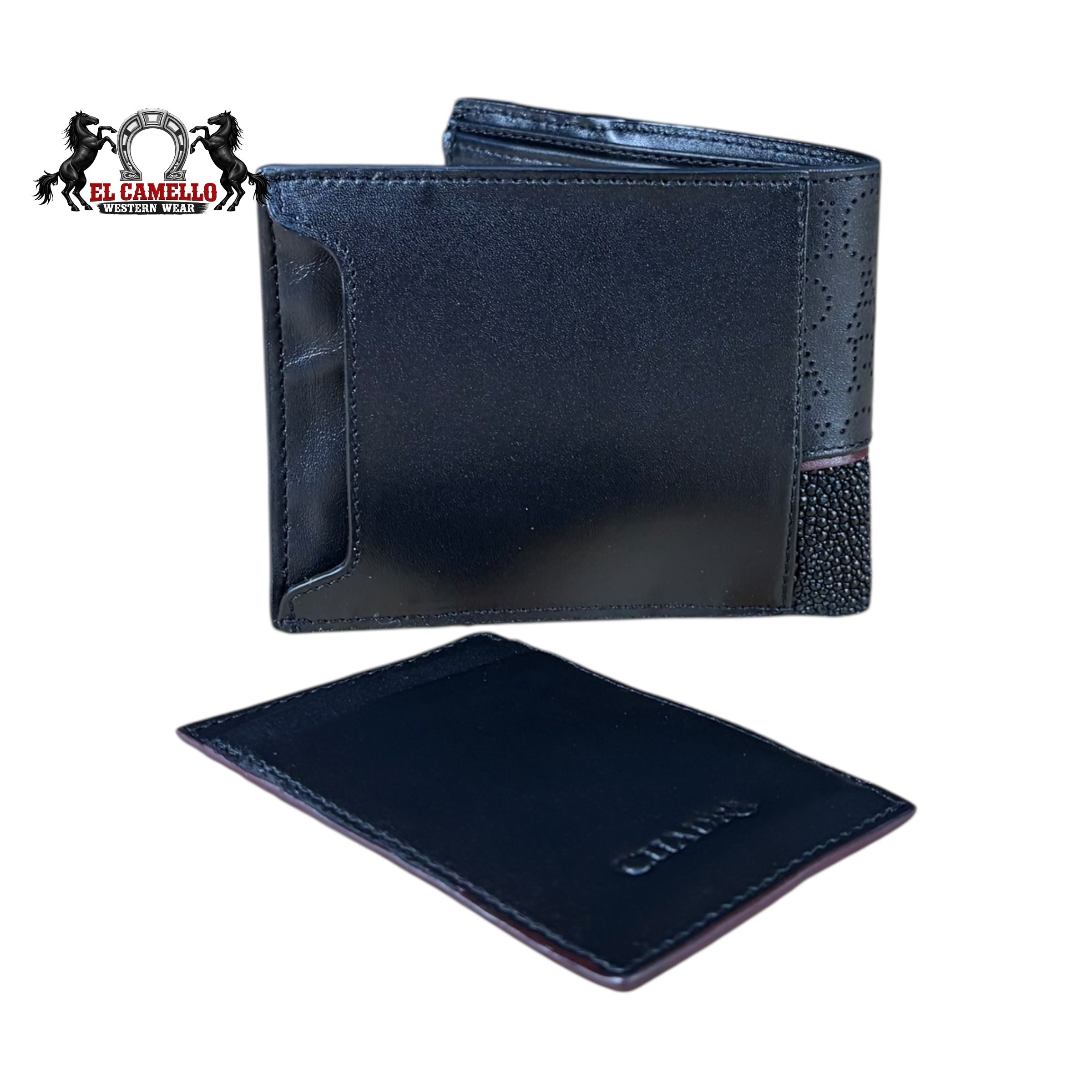 Cuadra Men’s Brown Leather Bifold Wallet DU709 with Textured Detail