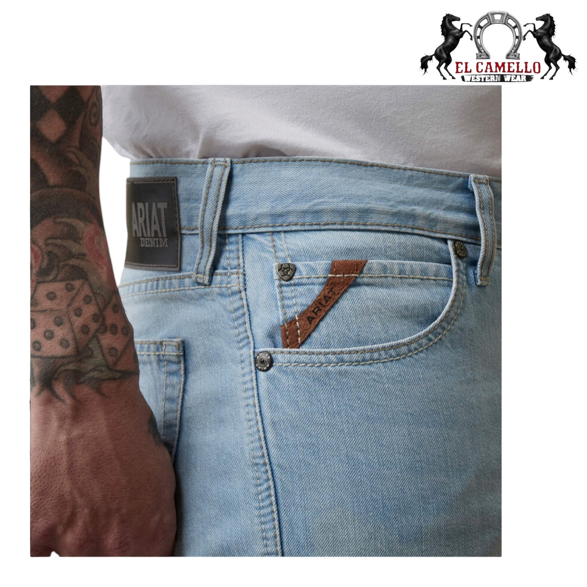 Ariat 10044366 Mens M7 Slim Toro Straight Jean Cali Ultralight