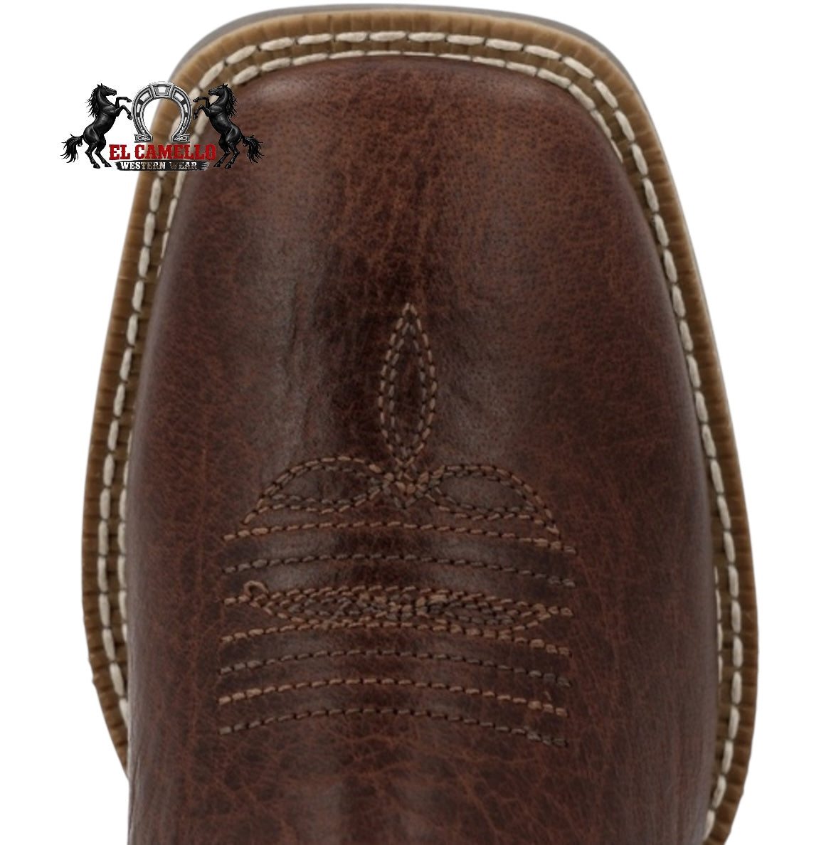 Durango Kids Western Square Toe Boot Dark Brown & Red – Style DBT0251C