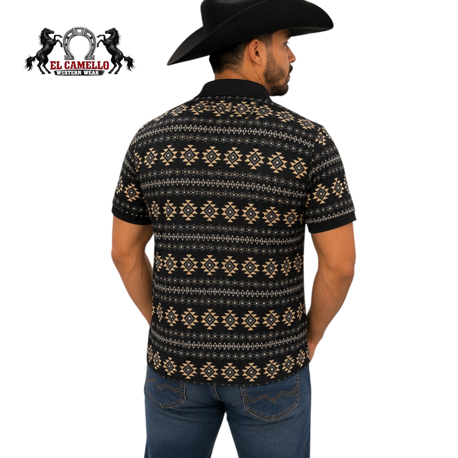 Platini JPS11468 Men’s Black Short Sleeve Knit Shirt