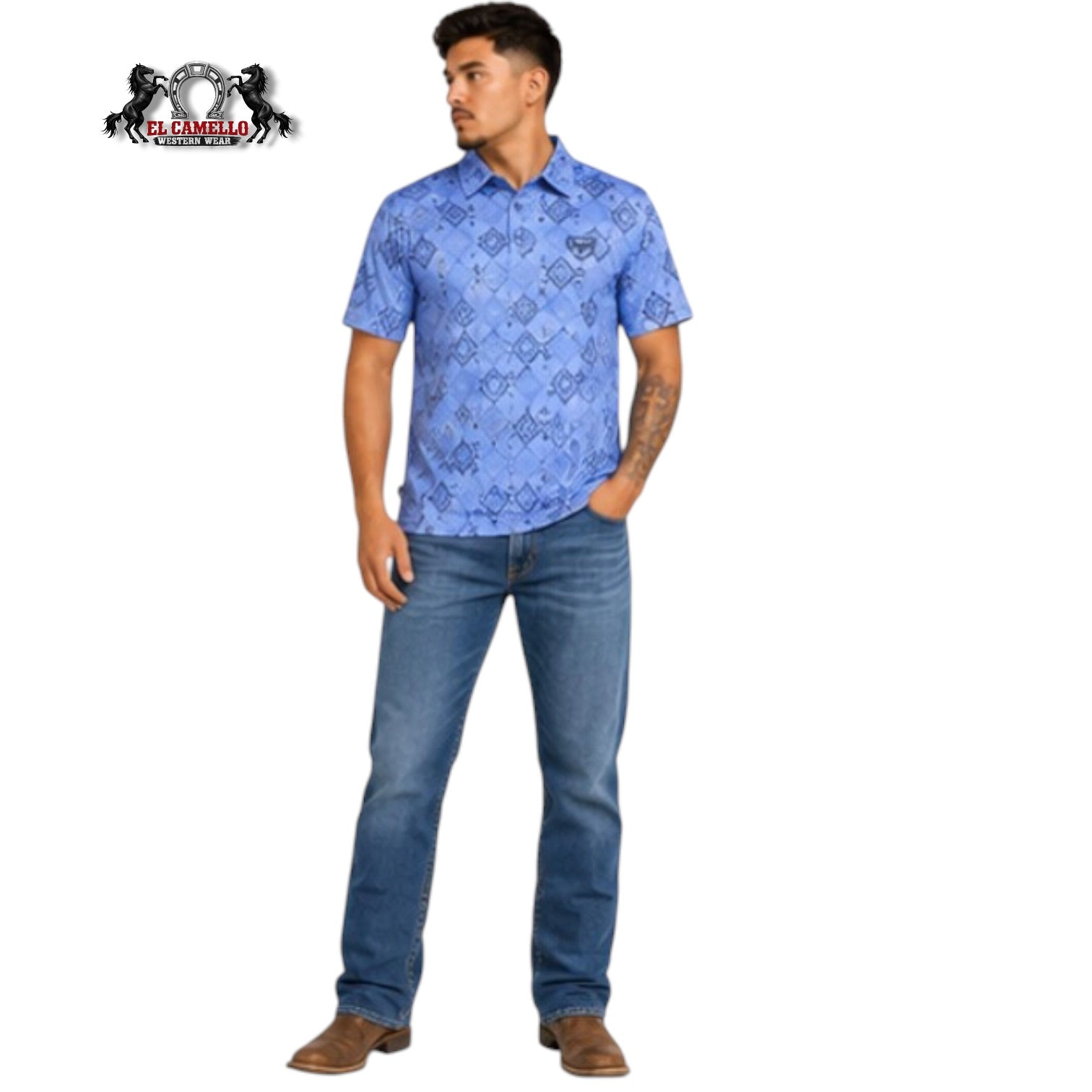 Platini PGP11418 Men’s Blue Polo Shirt
