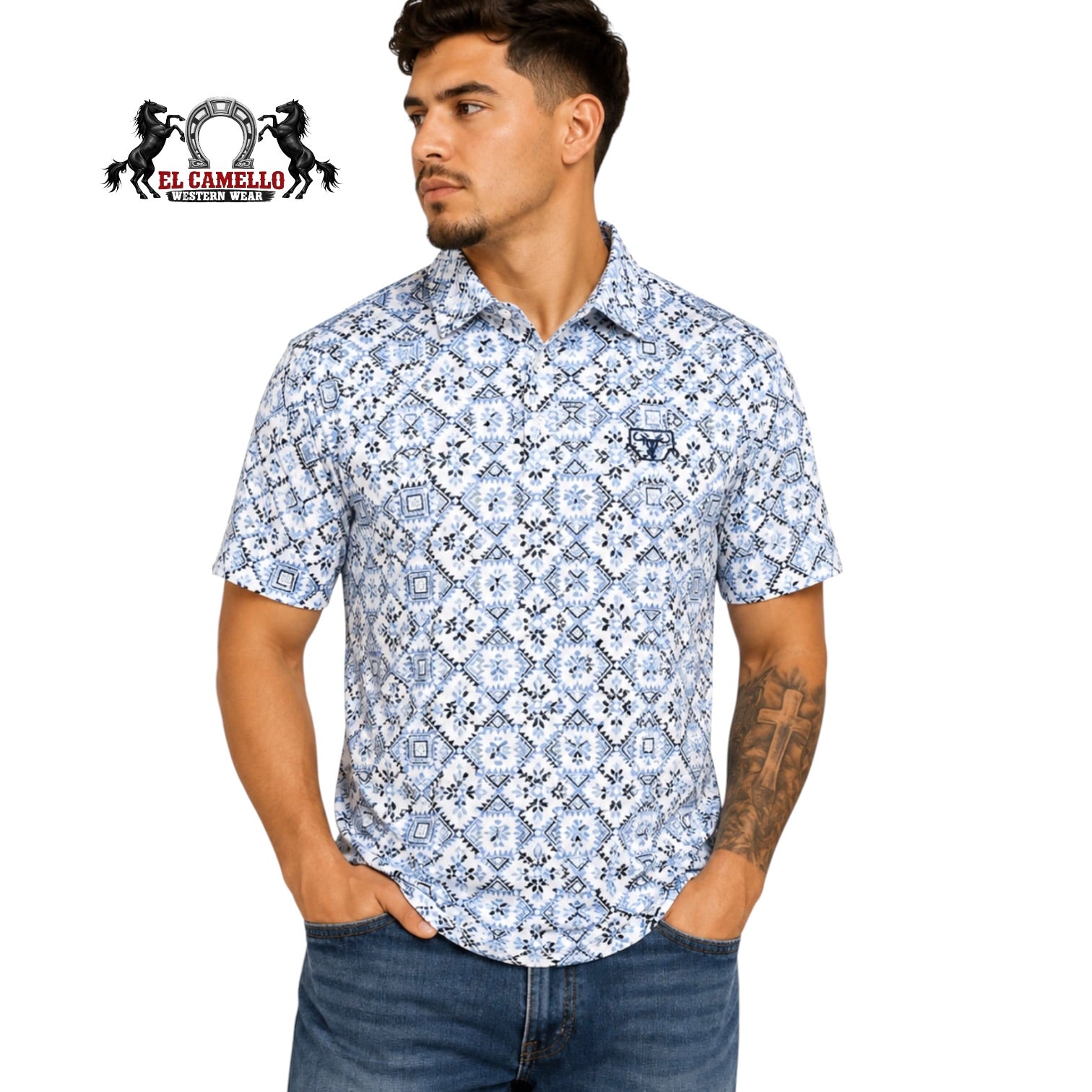 Platini PGP11415 Men’s White Polo Shirt
