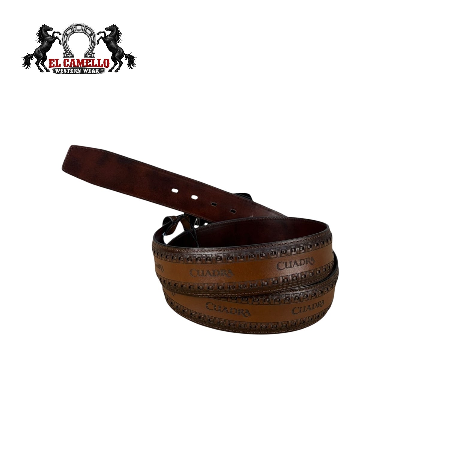 Cuadra Men’s Brown Textured Leather Belt with Cuadra “C” Buckle BC171