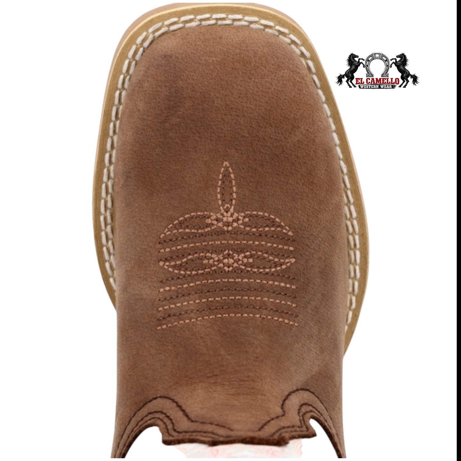 Durango Kids Lil’ Rebel Pro Trail Brown/White Western Boots DBT0242C Square Toe