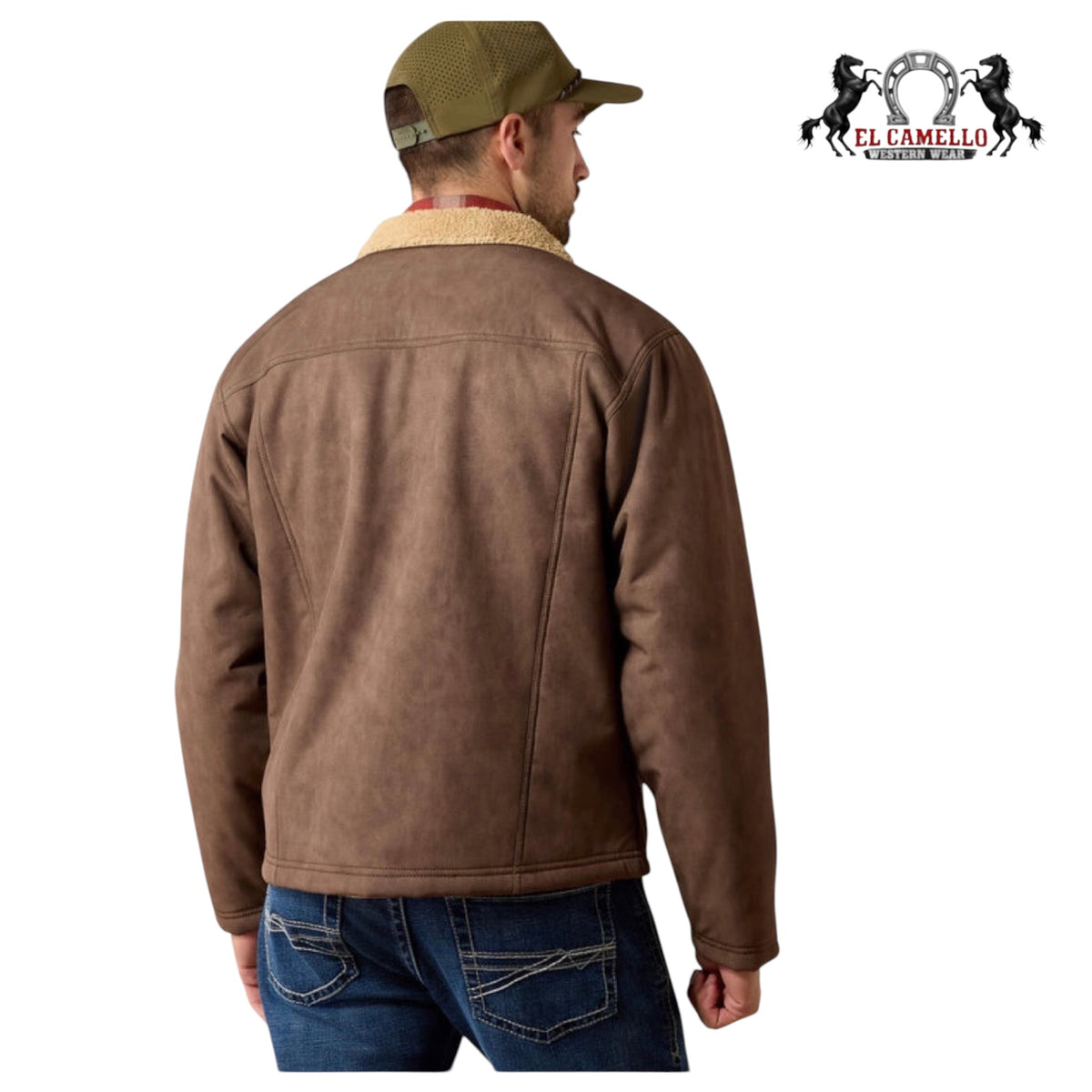 ARIAT MAN VERNON SHERPA 2.0 JKT WREN FAUX LEATHER-10079402