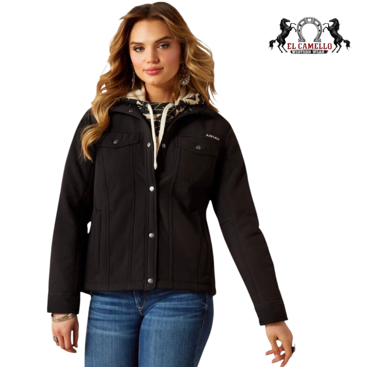 ARIAT WOMEN BERBER BLACK SOFTSHELL KJT 10062258
