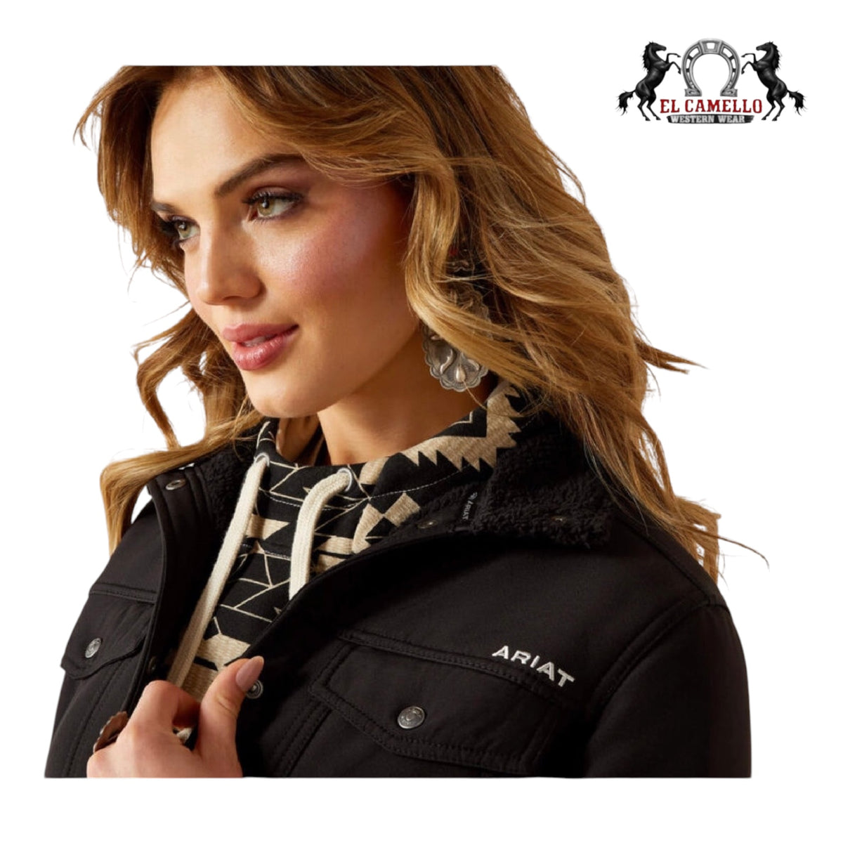 ARIAT WOMEN BERBER BLACK SOFTSHELL KJT 10062258
