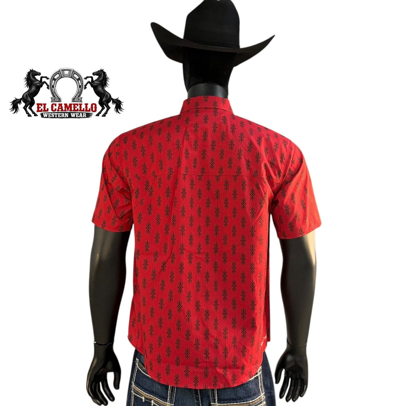 Ariat Men’s Pro Series Geo Print Short Sleeve Shirt – 10073438