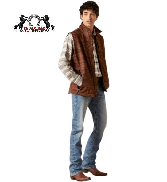 Ariat Men’s Brown Aztec Softshell Vest – Full Zip Western Performance Vest
100464639