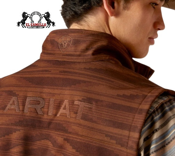 Ariat Men’s Brown Aztec Softshell Vest – Full Zip Western Performance Vest
100464639