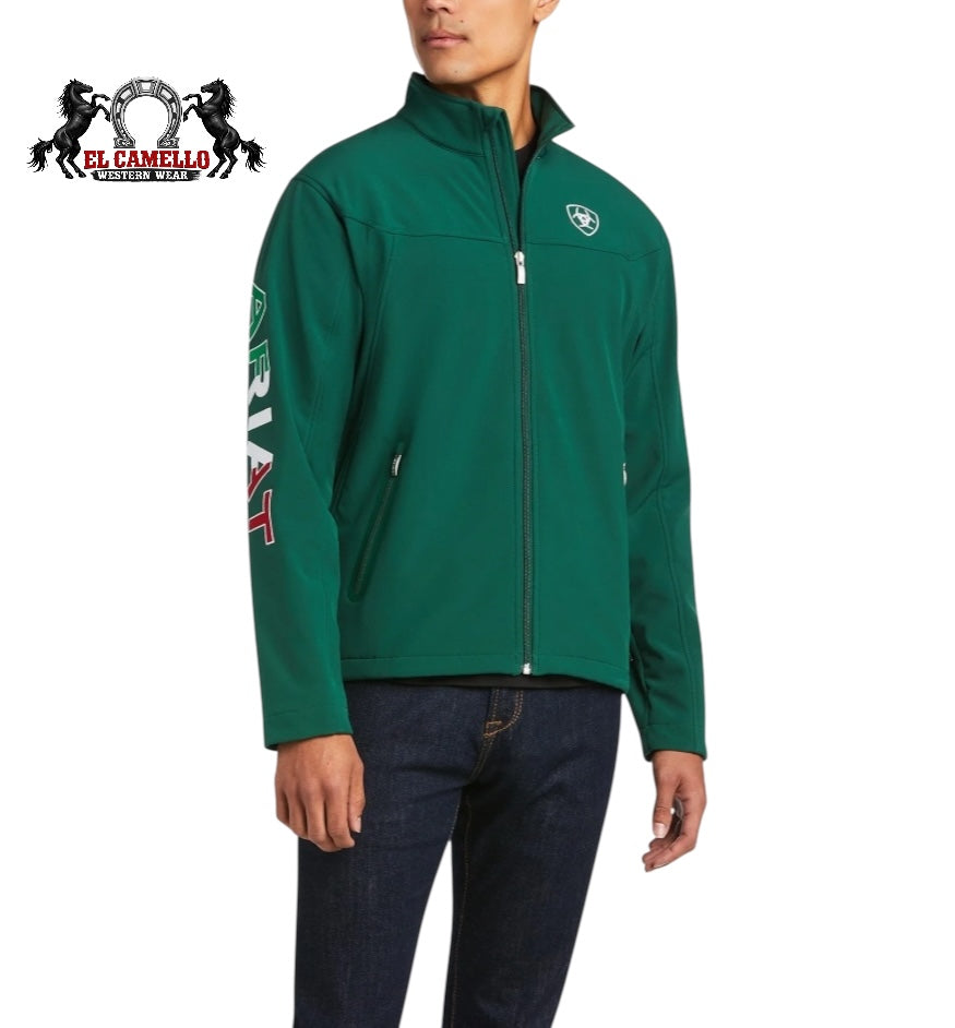 Ariat Men’s Green Mexico Flag Softshell Jacket – Full Zip Western Performance Jacket
10039459