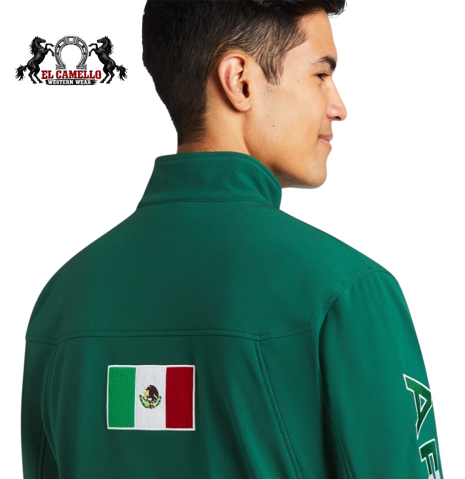Ariat Men’s Green Mexico Flag Softshell Jacket – Full Zip Western Performance Jacket
10039459