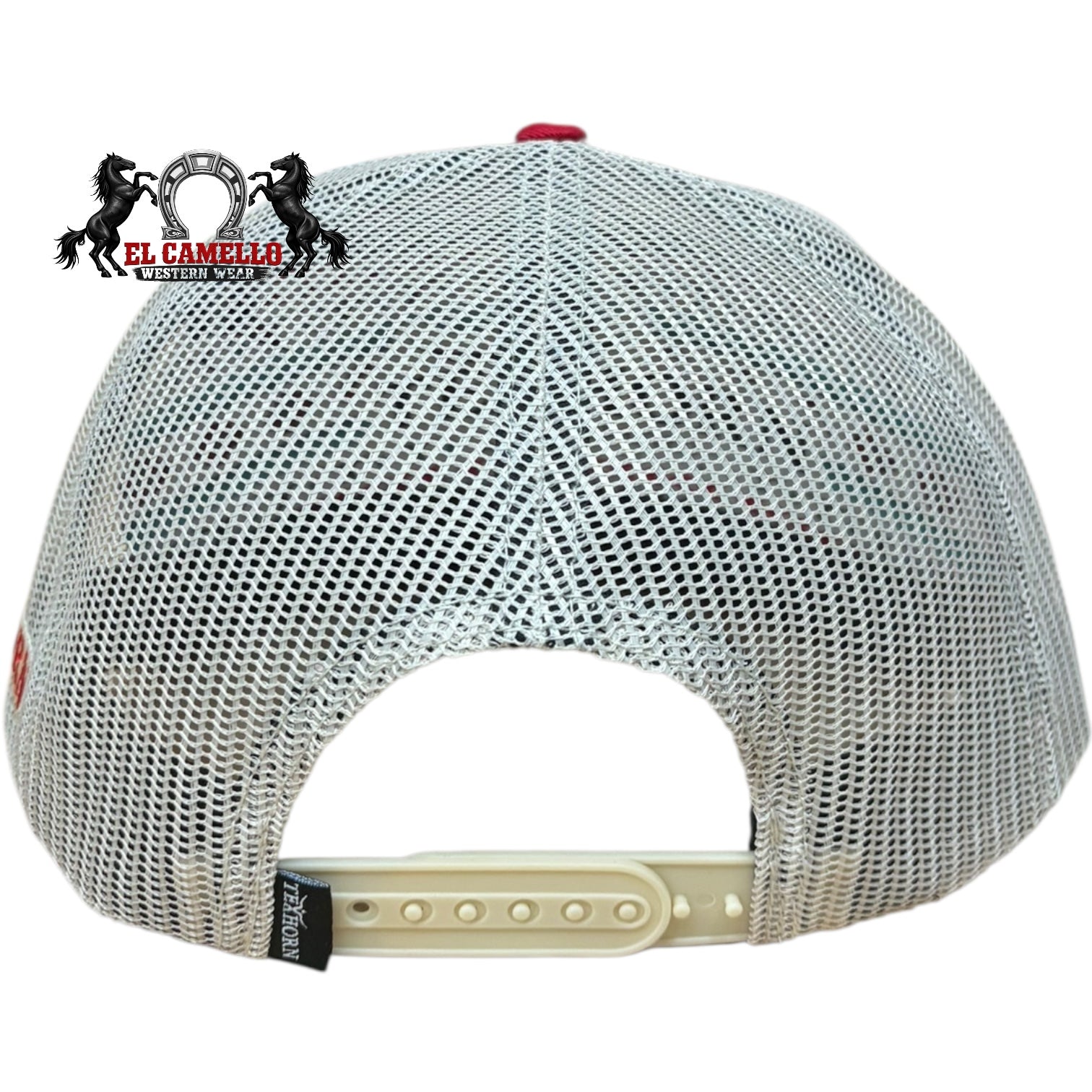 Texhorn Tan & Royal Blue Longhorn Embroidered Mesh Back Snapback Cap