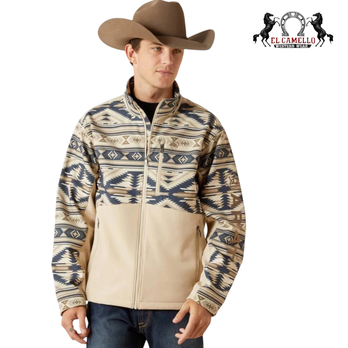 ARIAT JACKET MEN’S WHITE PEPPER SOUTHWEST 10062581
