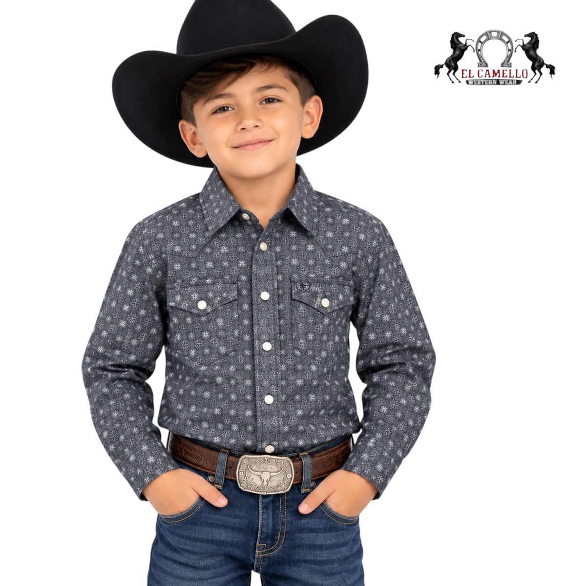KIDS PLATINI CHARCOAL SHIRT