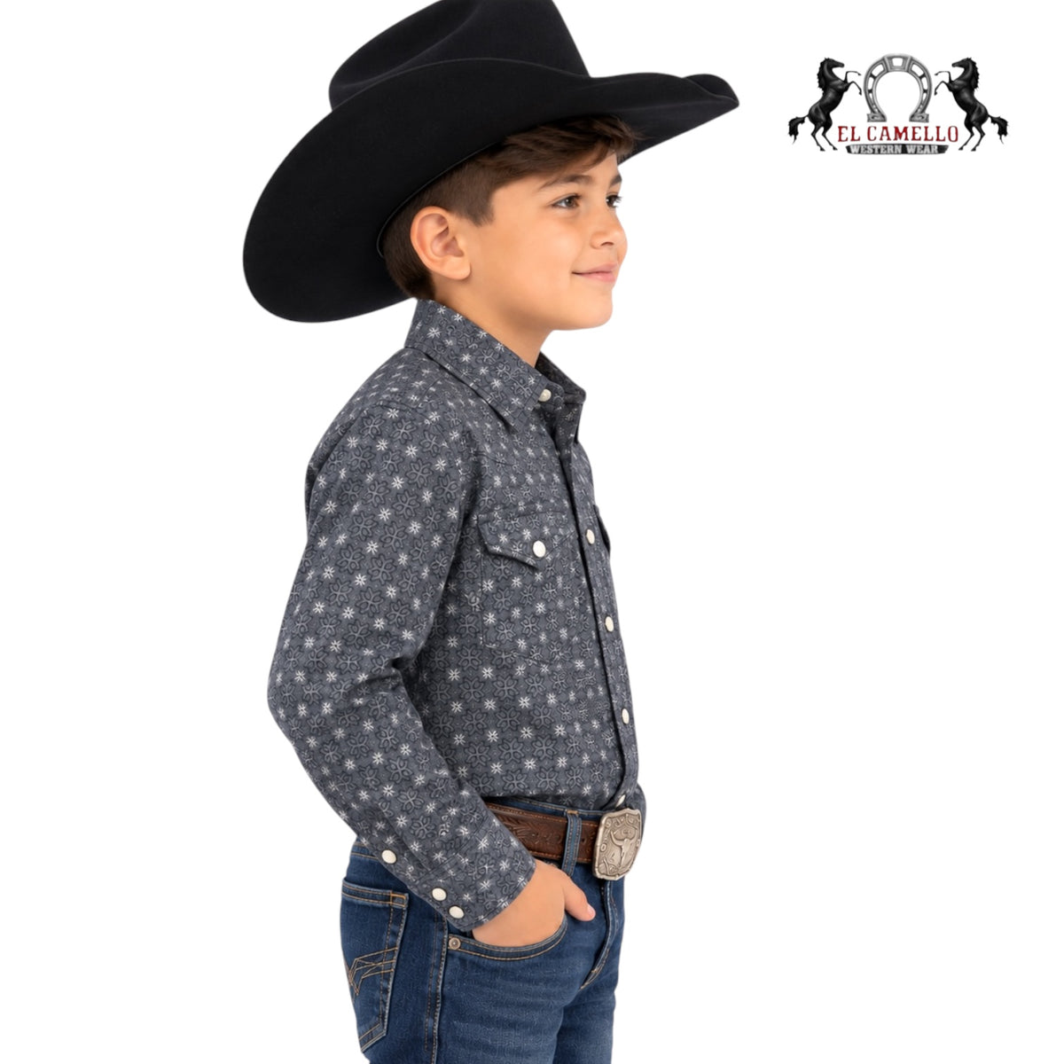 KIDS PLATINI CHARCOAL SHIRT
