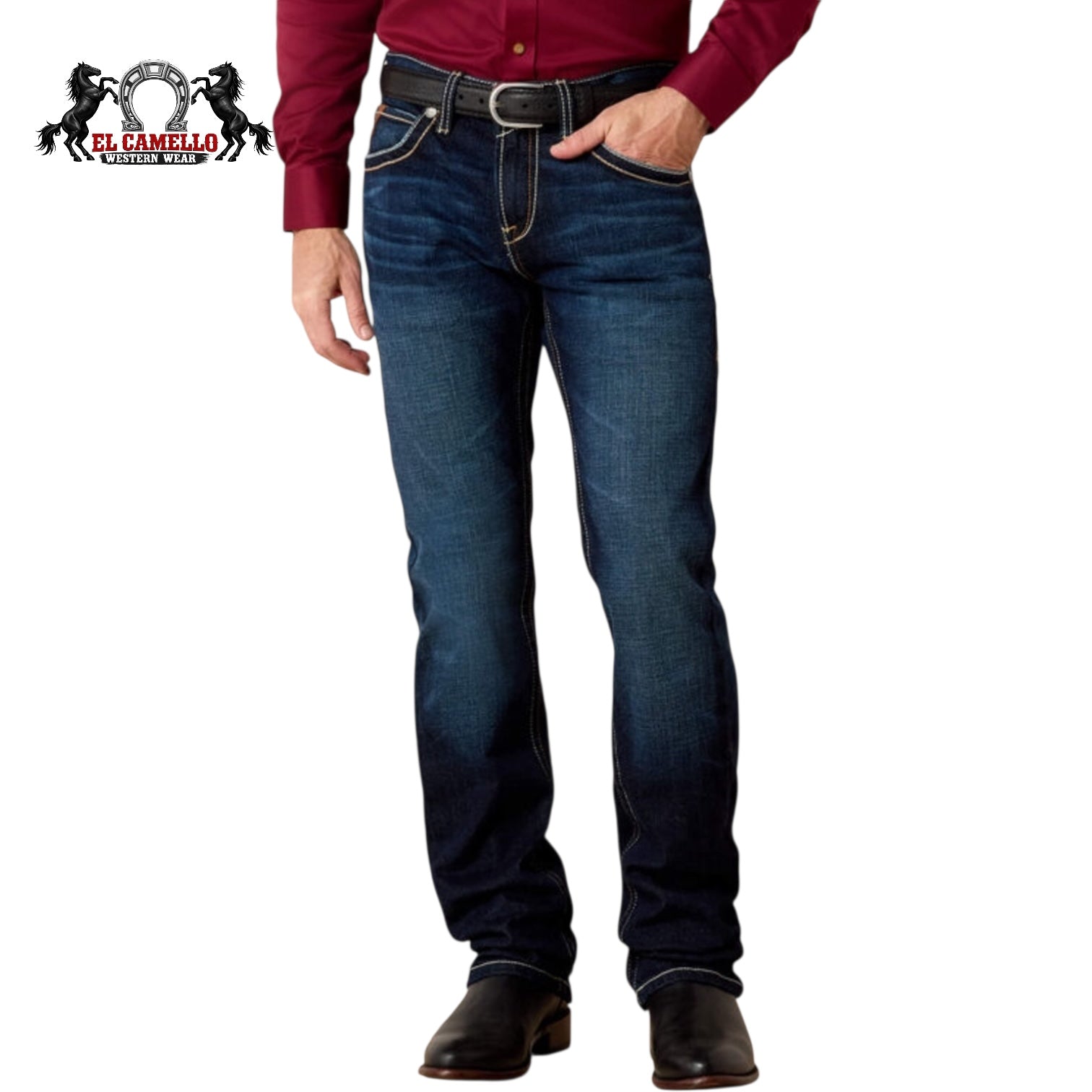 Ariat M7 Slim Fit Straight Leg Stretch Jeans โ Dodge Wash 10026681