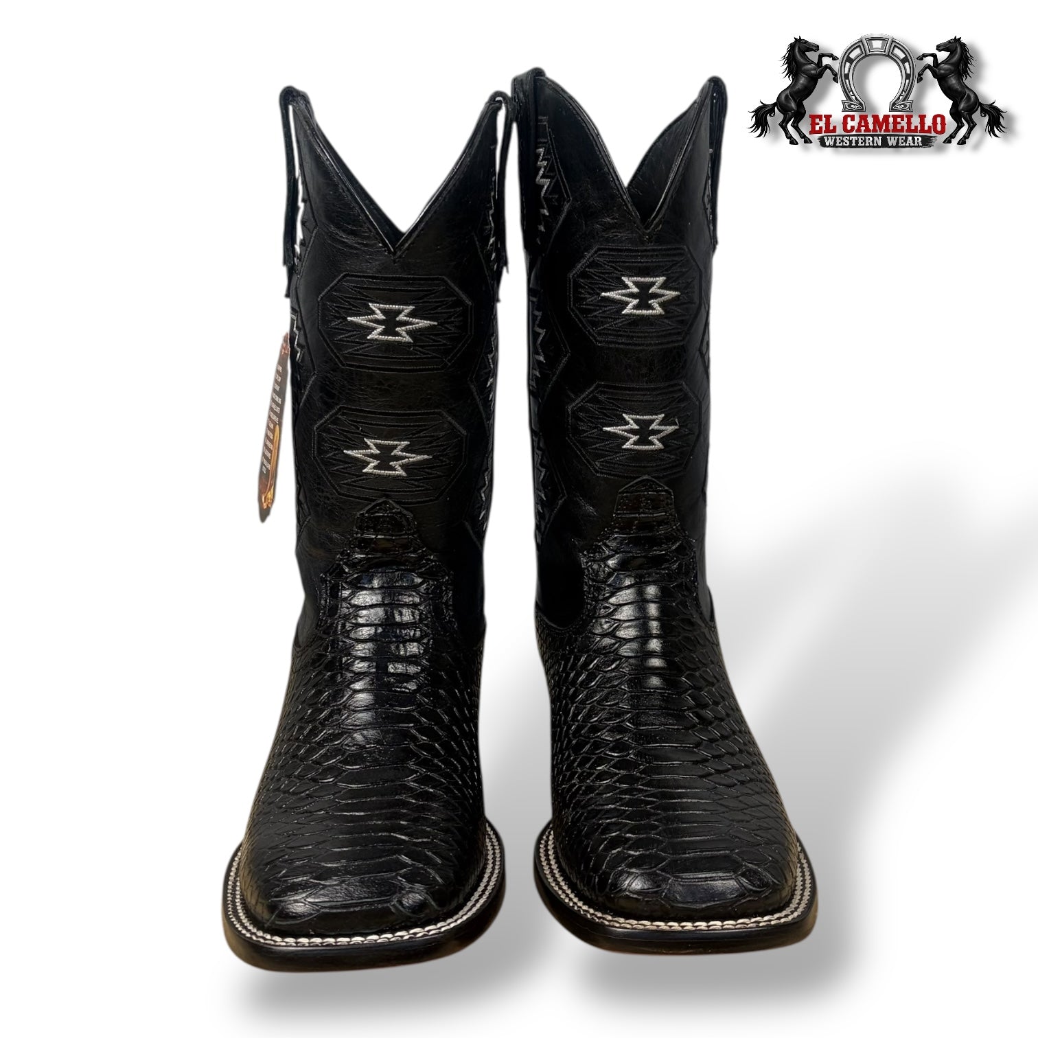Python Brilloso Negro Torres Boots TBRCC149